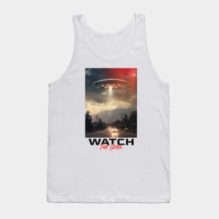 Watch The Skies UFO Alien Invasion Tank Top